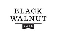 Black Walnut cafe official log with white background